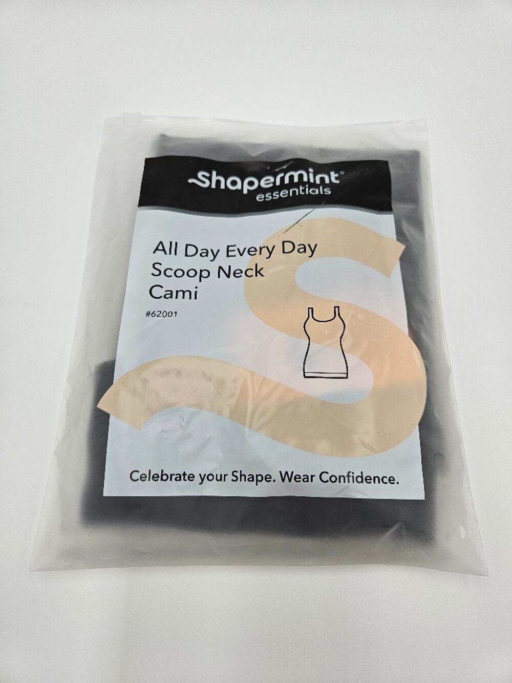Shapermint All Day Every Day Scoop Neck Shaping Cami | Black | XL - Picture 2 of 10